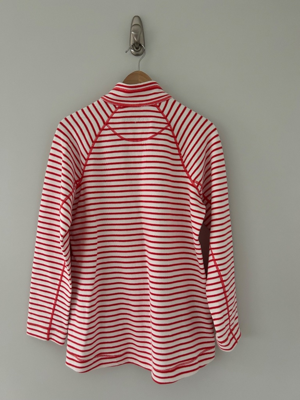 NWT Tommy Bahama New Aruba Full Zip Stripe Poppy Red Sz L - Picture 2 of 7